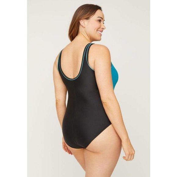 Catherines Sporty One Piece Swimsuit 22w